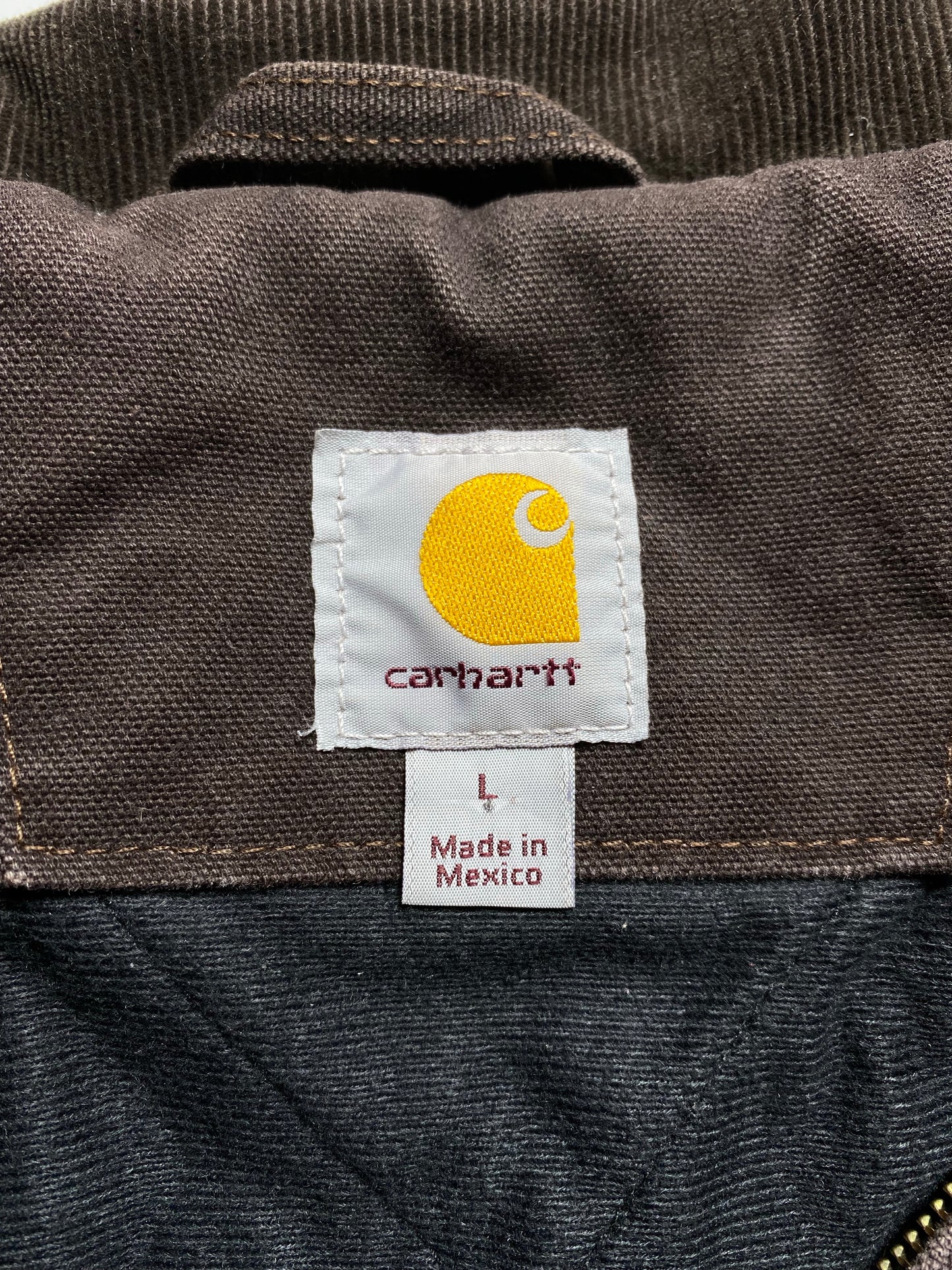 Vintage CARHARTT Size L Zip-up Sweat-shirt Jacket / K8111