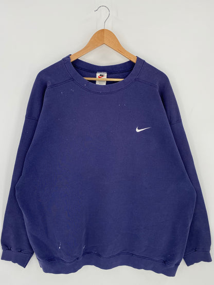 90's NIKE MINI SWOOSH Made in USA Size XXL Vintage Sweat-Shirt / K6706
