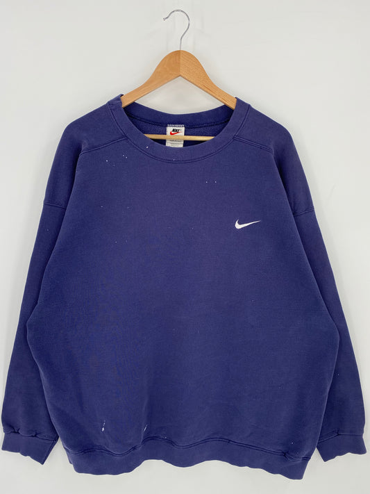 90's NIKE MINI SWOOSH Made in USA Size XXL Vintage Sweat-Shirt / K6706