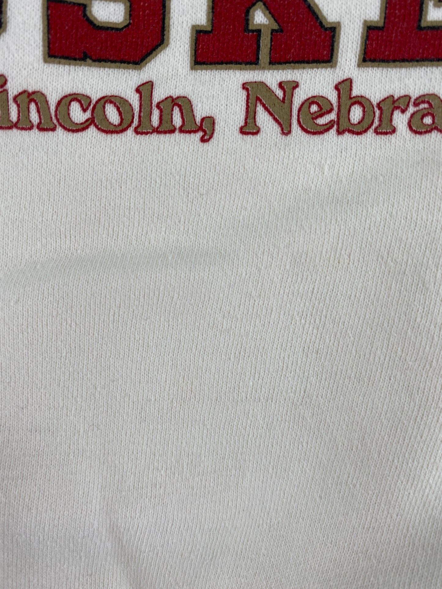 .00' UNIVERSITY OF NEBRASKA Size S Vintage College Sweat-Shirt / E6021S