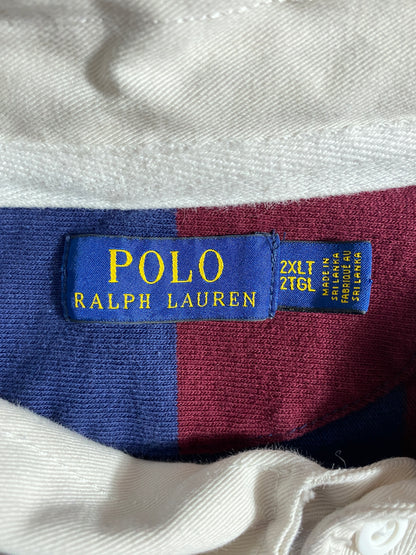 .Vintage POLO RALPH LAUREN Size XXL Rugby-Shirt / A6194