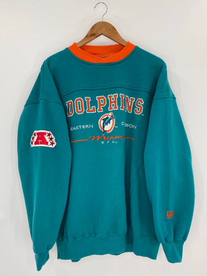 90's DOLPHINS Size XL Vintage  NFL Sweat-Shirt / K4141