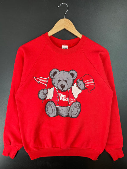 80’s NEBRASKA BIG RED Made in USA Size L Vintage College Sweat-Shirt / A7123