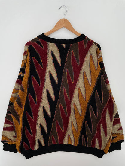 Vintage 3D COOGI-Style Size XXXL Knit Sweater / A7663