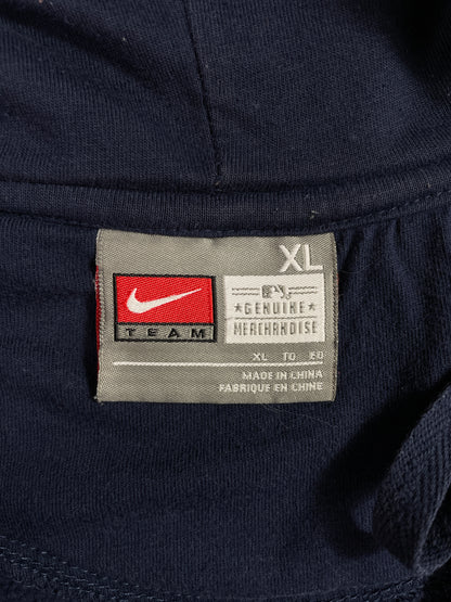 00' NIKE x BOSTON RED SOX Size XL Vintage MLB Hoodie Zip-up Sweat-shirt / E3532S