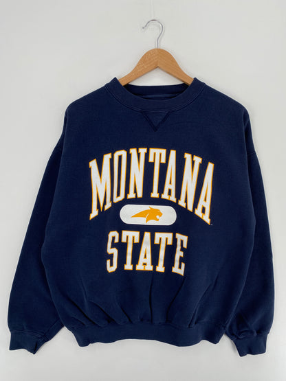 00' MONTANA STATE Size L Vintage College Sweat-Shirt / A4020