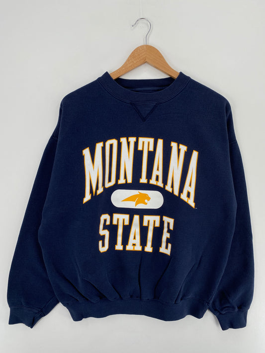 00' MONTANA STATE Size L Vintage College Sweat-Shirt / A4020