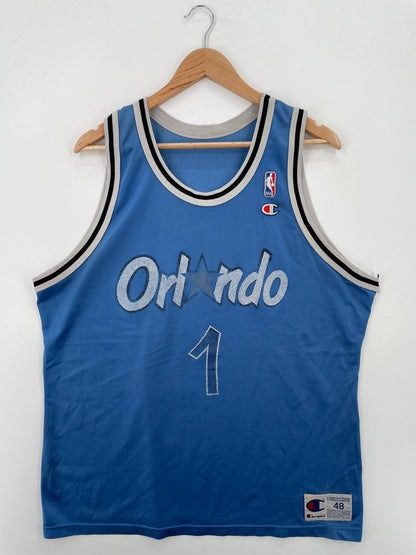 90's Champion x ORLANDO MAGIC 1 HARDAWAY Made in USA Size 48(XXXXL) Vintage NBA Jersey / A7134