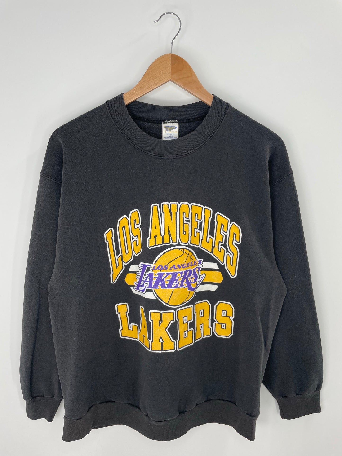 90’s LOS ANGELES LAKERS Made in USA Size XL Vintage NBA Sweat - Shirt/ K8903