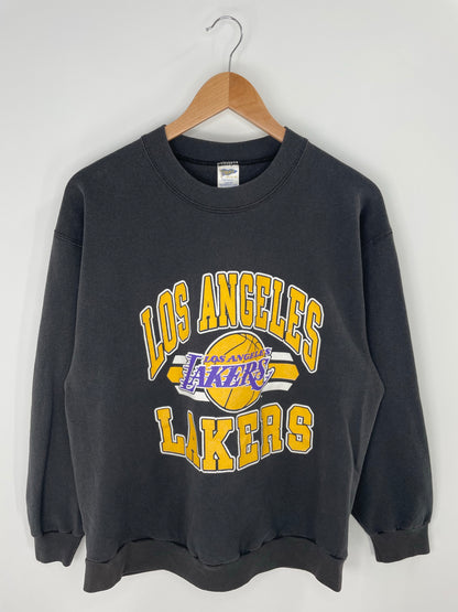 90’s LOS ANGELES LAKERS Made in USA Size XL Vintage NBA Sweat - Shirt/ K8903