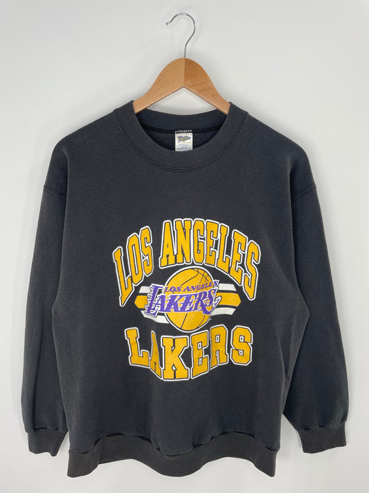 90’s LOS ANGELES LAKERS Made in USA Size XL Vintage NBA Sweat - Shirt/ K8903