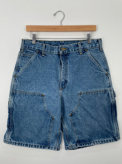 Vintage CARHARTT Double Knee Size W32xL10 Denim Shorts / A1501