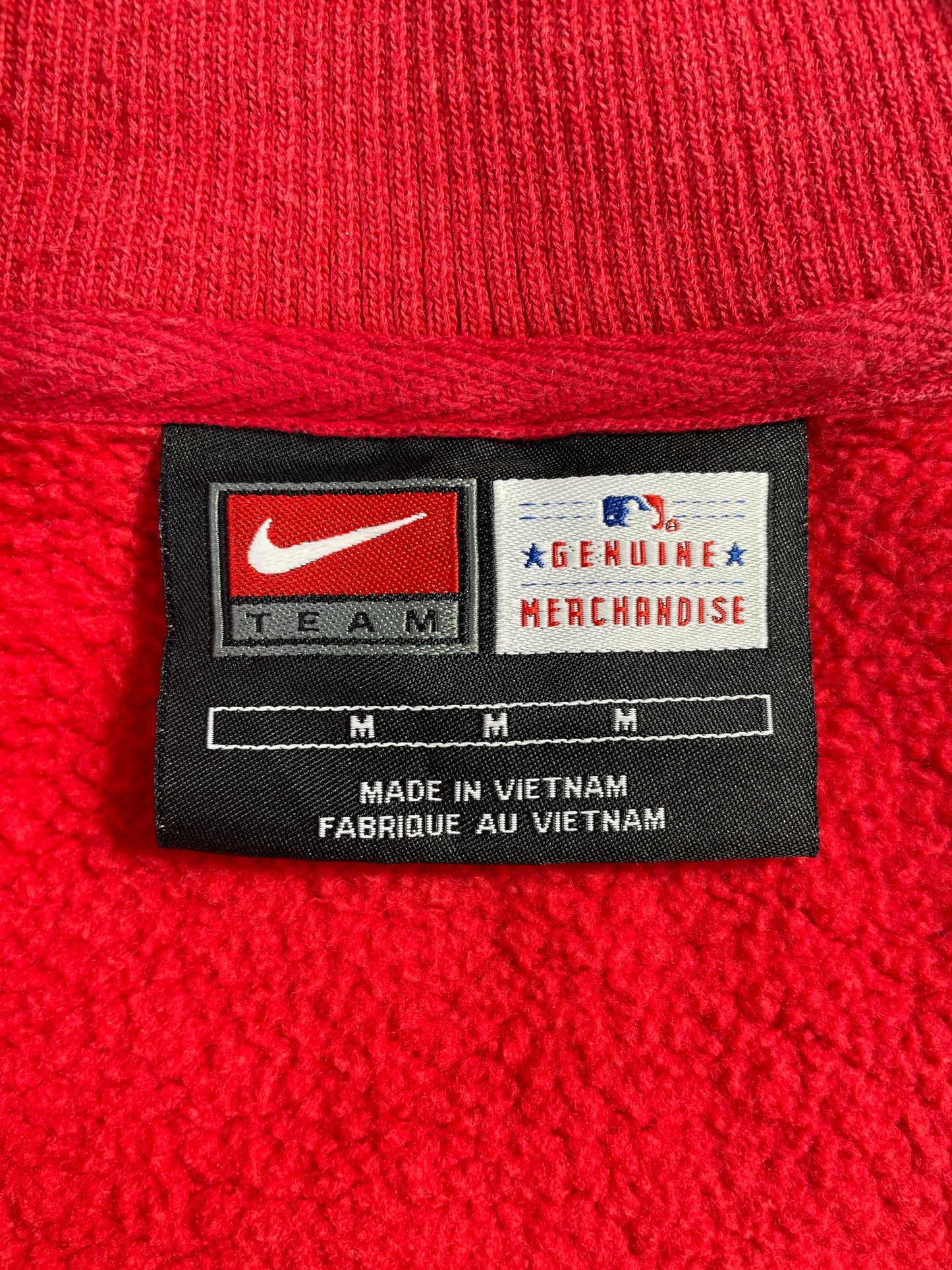 Vintage NIKE x BOSTON RED SOX Size M Vintage MLB Half zip Sweat Shirt / E6715S