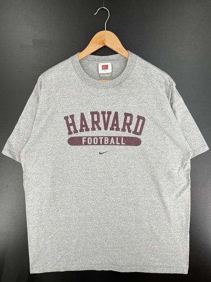 00' NIKE HARVARD FOOTBALL Size XL Vintage College T-Shirts / A1735