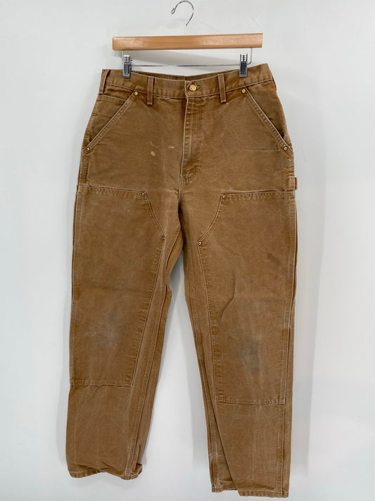 Vintage CARHARTT Size W32xL31.5 Double Knee Duck Pants / A7453