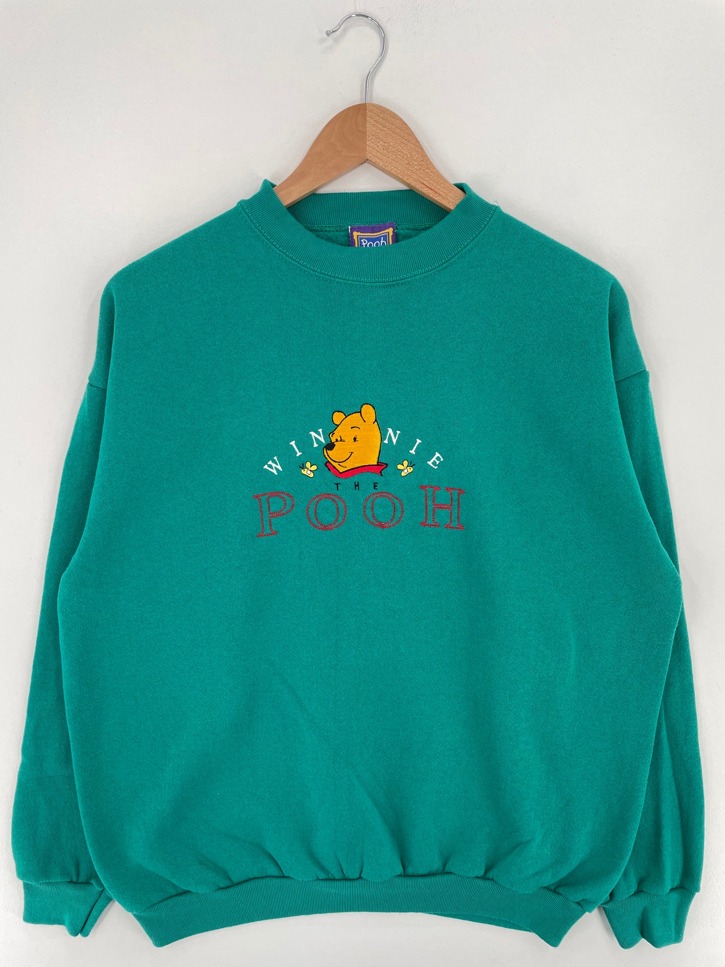 90's DISNEY POOH Made in USA Size L Vintage Sweat-Shirt / A2586