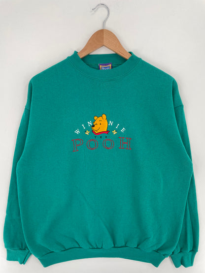 90's DISNEY POOH Made in USA Size L Vintage Sweat-Shirt / A2586