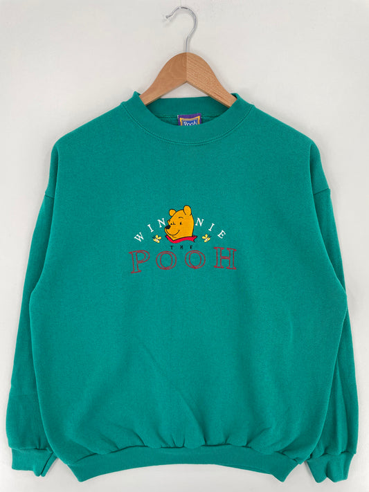 90's DISNEY POOH Made in USA Size L Vintage Sweat-Shirt / A2586