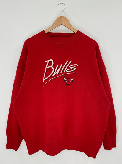 90's CHICAGO BULLS Size XXL Vintage NBA Sweat-Shirts / K8385