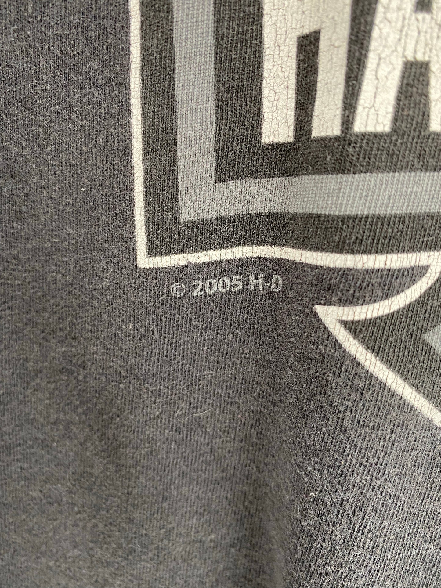 2005 HARLEY DAVIDSON Made in USA Size XL Vintage Long Sleeve T-Shirt / K4702