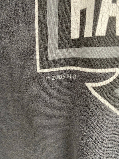 2005 HARLEY DAVIDSON Made in USA Size XL Vintage Long Sleeve T-Shirt / K4702