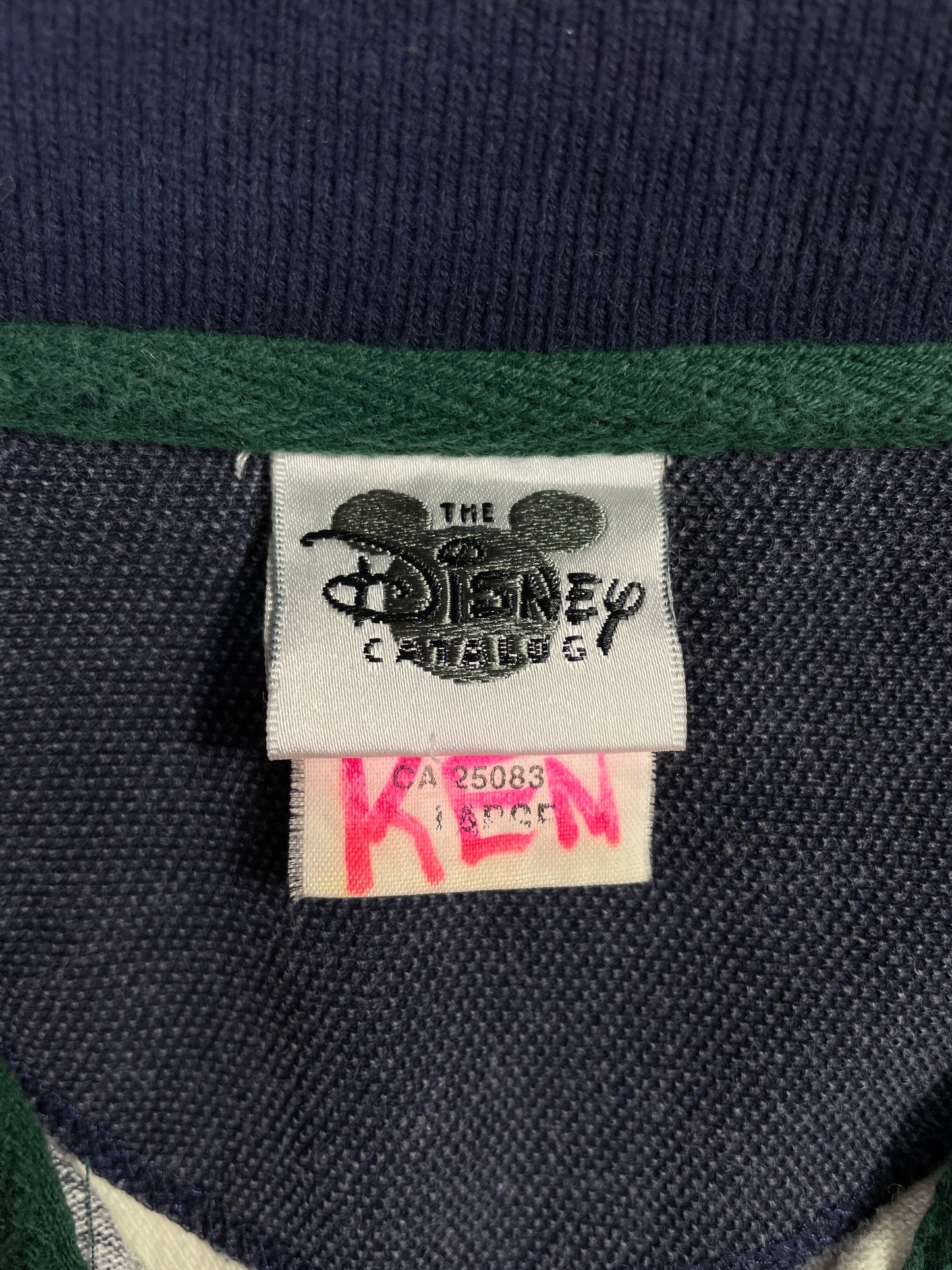 00' DISNEY MICKEY GOOFY Size L Vintage Polo Shirt / A9996